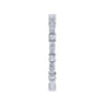 Eternity Band Wedding Ring in 14k White Gold with Marquise Natural Diamond at Gabriel & Co.