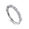 Fancy Wedding Ring in 14k White Gold with Marquise Natural Diamond at Gabriel & Co.