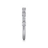 Fancy Wedding Ring in 14k White Gold with Marquise Natural Diamond at Gabriel & Co.