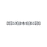 Fancy Wedding Ring in 14k White Gold with Marquise Natural Diamond at Gabriel & Co.