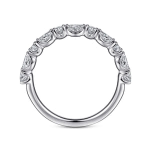 Aalto - Platinum Marquise and Round Diamond Anniversary Band