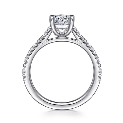 Abbie - 14K White Gold Round Diamond Engagement Ring