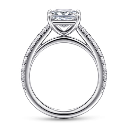 Addilyn - 14K White Gold Princess Cut Diamond Engagement Ring