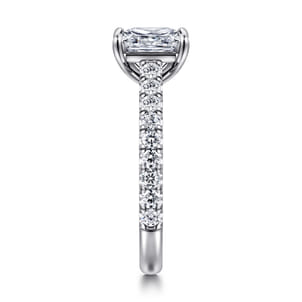 Addilyn - 14K White Gold Princess Cut Diamond Engagement Ring