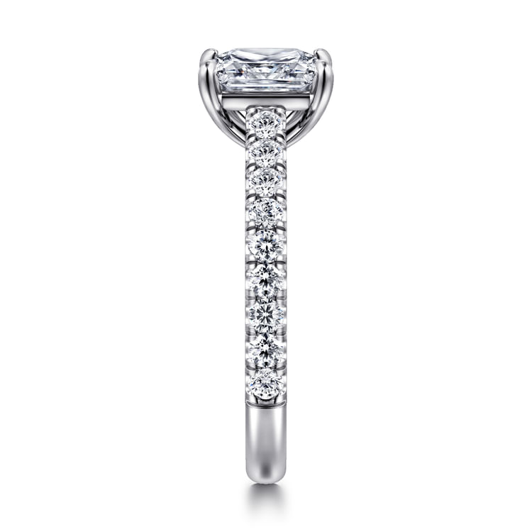 Addilyn - 14K White Gold Princess Cut Diamond Engagement Ring