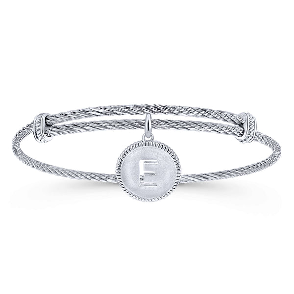 Sterling silver E initial Sterling silver E initial