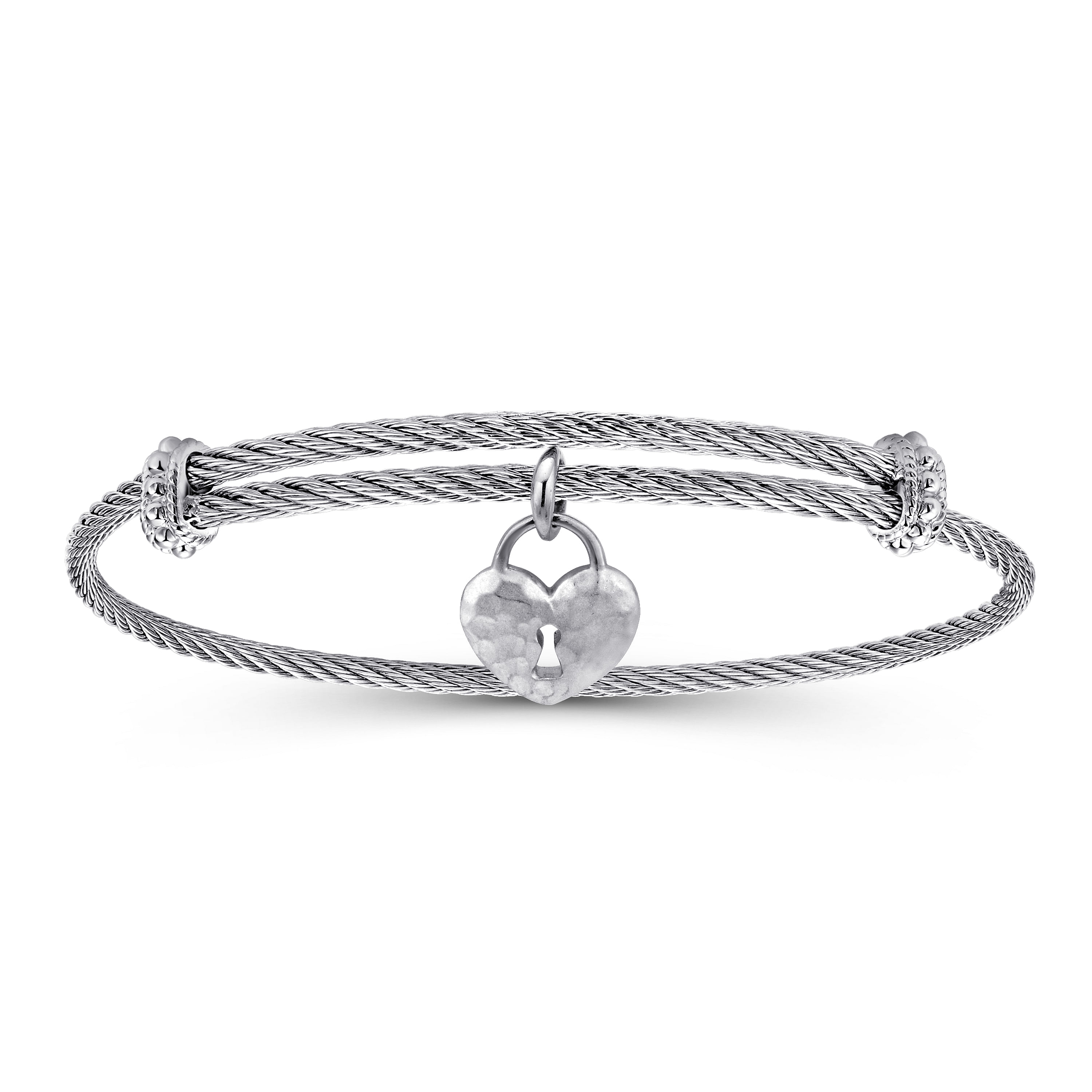 Adjustable-Twisted-Cable-Stainless-Steel-Bangle-with-Sterling-Silver-Heart-Lock-Charm1