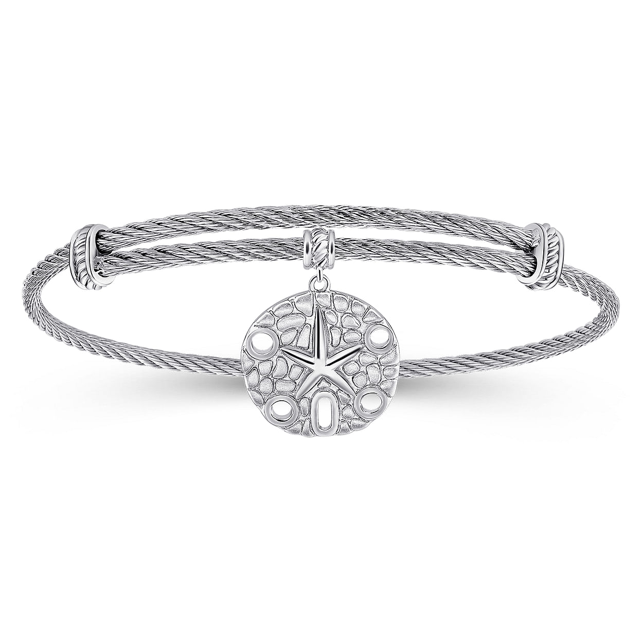 Sterling Silver Slim Clasp Bangle - Cavendish French