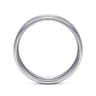 Aiden - 14K White Gold 6mm - Men's Wedding Band in Hammered Finish
