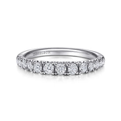 Aine - 14K White Gold Diamond Anniversary Band