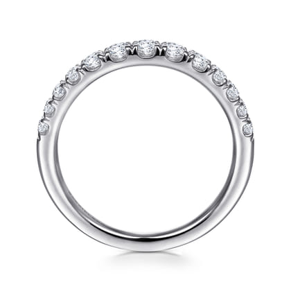 Aine - 14K White Gold Diamond Anniversary Band