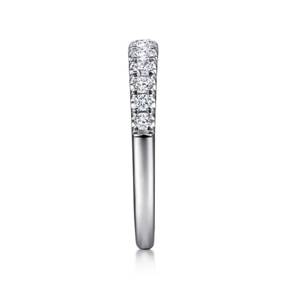 Aine - 14K White Gold Diamond Anniversary Band