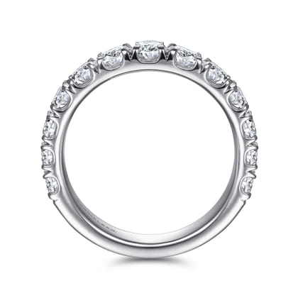 Aine - 14K White Gold Diamond Anniversary Band