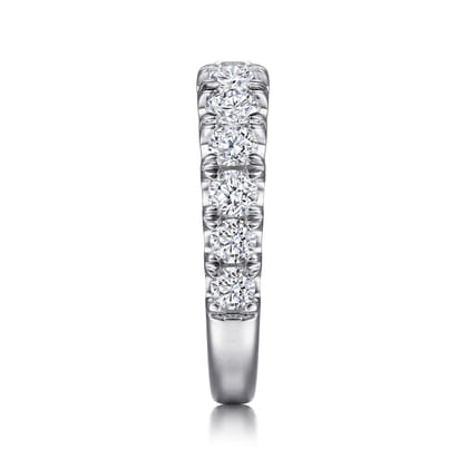 Aine - 14K White Gold Diamond Anniversary Band