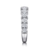 Straight Wedding Ring in 14k White Gold with Round Natural Diamond at Gabriel & Co.