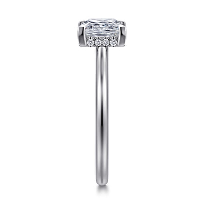 Aldon - 14K White Gold Princess Diamond Engagement Ring