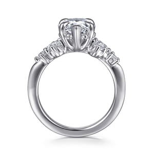 Alexa - 14K White Gold Pear Shape Diamond Engagement Ring