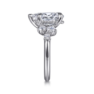 Alexa - 14K White Gold Pear Shape Diamond Engagement Ring