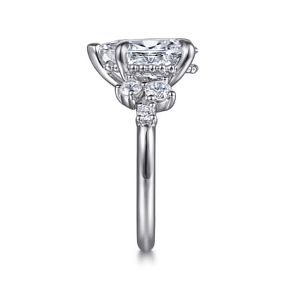 Alexa - 14K White Gold Pear Shape Diamond Engagement Ring