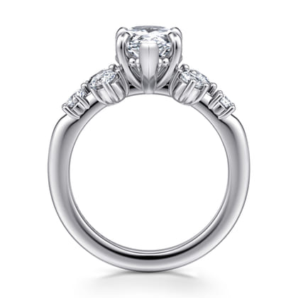 Alexa - 14K White Gold Pear Shape Diamond Engagement Ring
