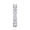 Eternity Band Wedding Ring in 14k White Gold with Cushion Cut Natural Diamond at Gabriel & Co.