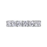 Eternity Band Wedding Ring in 14k White Gold with Cushion Cut Natural Diamond at Gabriel & Co.