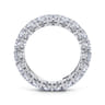 Eternity Band Wedding Ring in 14k White Gold with Cushion Cut Natural Diamond at Gabriel & Co.