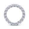 Eternity Band Wedding Ring in 14k White Gold with Cushion Cut Natural Diamond at Gabriel & Co.