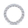Eternity Band Wedding Ring in 14k White Gold with Cushion Cut Natural Diamond at Gabriel & Co.