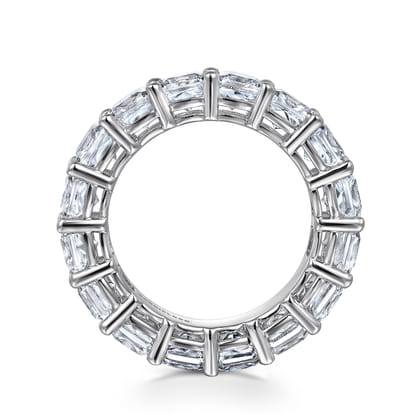 Alexi - 14K White Gold Cushion Cut Shared Prong Diamond Eternity Band