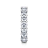 Eternity Band Wedding Ring in 14k White Gold with Cushion Cut Natural Diamond at Gabriel & Co.