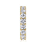 Eternity Band Wedding Ring in 14k Yellow Gold with Cushion Cut Natural Diamond at Gabriel & Co.