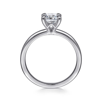 Ali - 14K White Gold Cushion Cut Diamond Engagement Ring