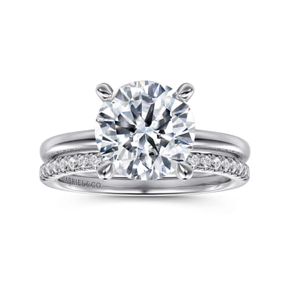 Ali - 14K White Gold Diamond Engagement Ring