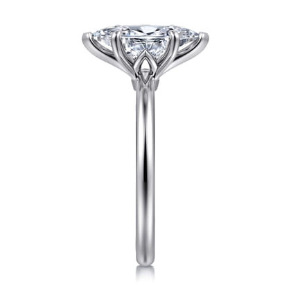 Ali - 14K White Gold Marquise Shape Diamond Engagement Ring
