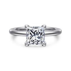 Ali - 14K White Gold Princess Cut Diamond Engagement Ring