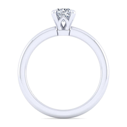 Ali - 14K White Gold Round Diamond Engagement Ring