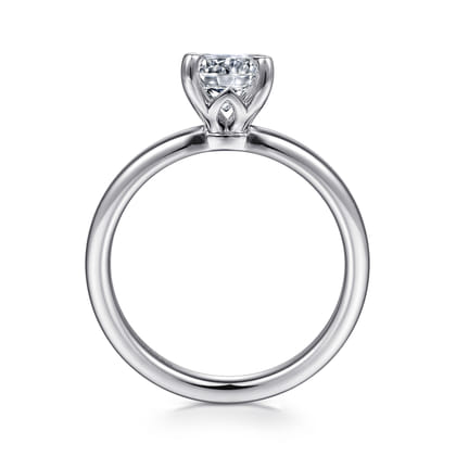 Ali - 14K White Gold Round Diamond Engagement Ring