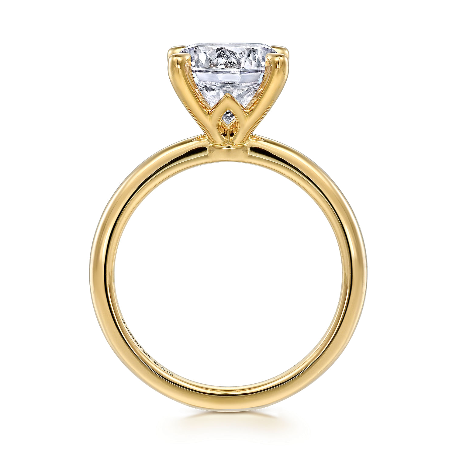 Ali - 14K Yellow Gold Diamond Engagement Ring - Shot 2