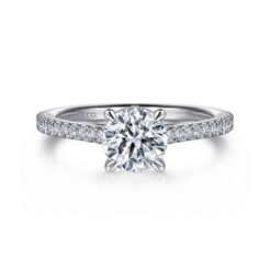 Platinum Round Diamond Engagement Ring