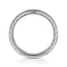 Straight Wedding Ring in 14k White Gold with   at Gabriel & Co.