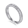 Straight Wedding Ring in 14k White Gold with   at Gabriel & Co.