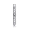 Straight Wedding Ring in 14k White Gold with   at Gabriel & Co.