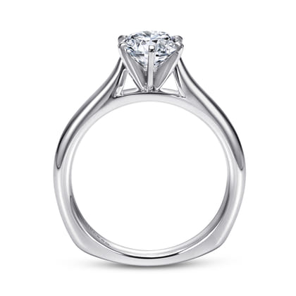 Allie - Platinum Round Diamond Solitaire Engagement Ring