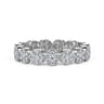 Eternity Band Wedding Ring in 14k White Gold with Round Natural Diamond at Gabriel & Co.
