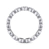Eternity Band Wedding Ring in 14k White Gold with Round Natural Diamond at Gabriel & Co.