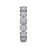 Eternity Band Wedding Ring in 14k White Gold with Round Natural Diamond at Gabriel & Co.