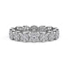 Eternity Band Wedding Ring in 14k White Gold with Round Natural Diamond at Gabriel & Co.