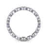 Eternity Band Wedding Ring in 14k White Gold with Round Natural Diamond at Gabriel & Co.