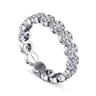 Eternity Band Wedding Ring in 14k White Gold with Round Natural Diamond at Gabriel & Co.